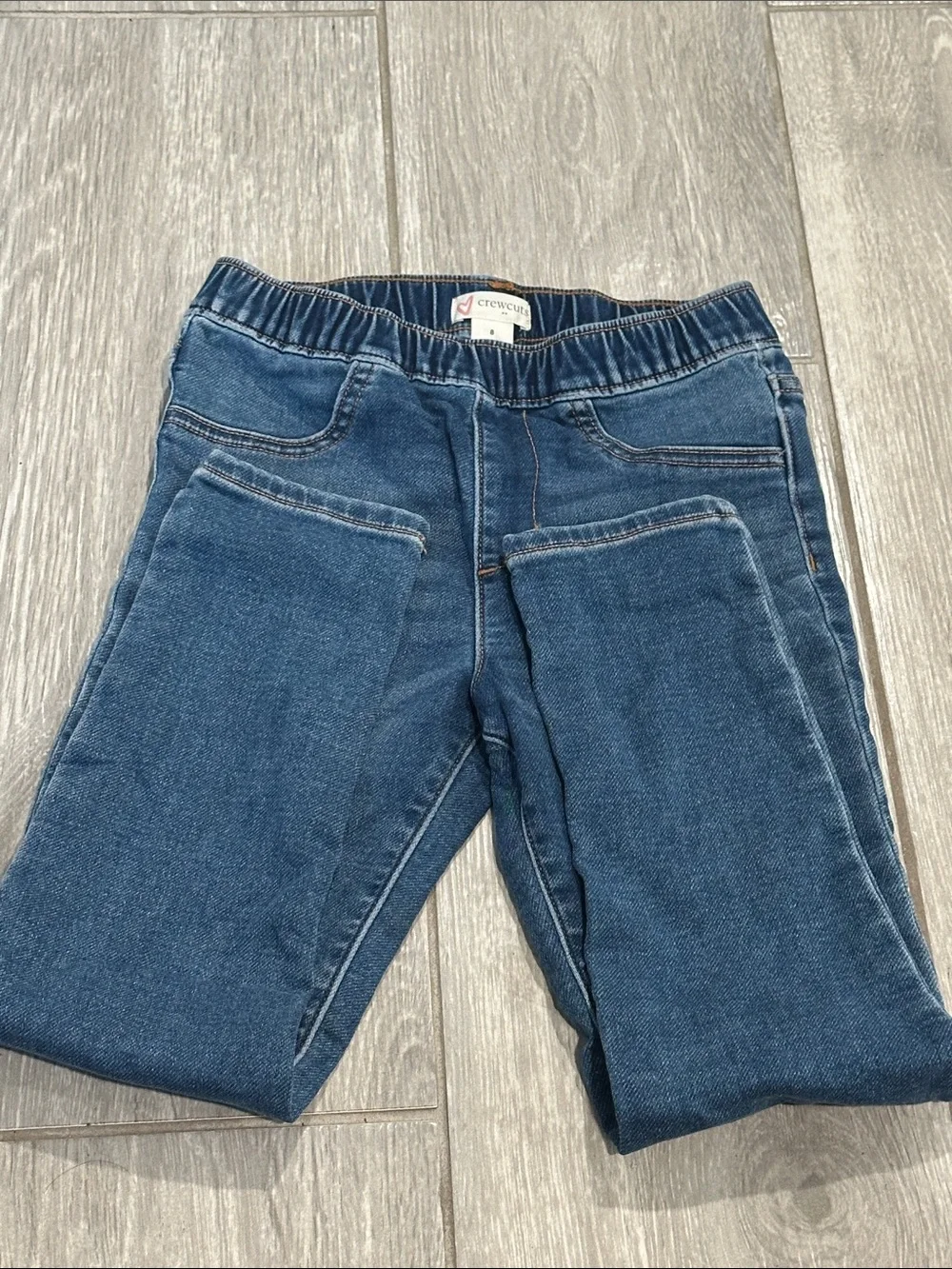 Crewcuts Girls Blue Pull-On Denim Jeggings